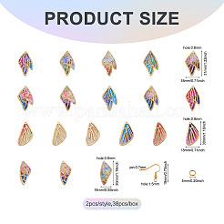 DIY Wing Drop Earrings Making Kit&nbsp;DIY-CD0001-38