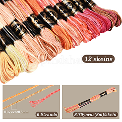 6-Ply Polyester Embroidery Floss&nbsp;OCOR-WH20074-15E