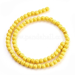 Synthetic Turquoise Beads Strands&nbsp;TURQ-G106-6mm-02I