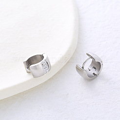 Stainless Steel Ring Hoop Earrings&nbsp;RE3226