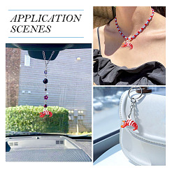 5Pcs Handmade Lampwork Pendants&nbsp;LAMP-TA0002-75B