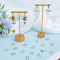 80Pcs 2 Colors 304 Stainless Steel Hoop Earrings Finding&nbsp;FIND-SC0012-48