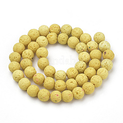 Synthetic Lava Rock Beads Strands&nbsp;G-S277-8mm-18