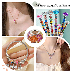 100Pcs Resin with Polymer Clay Inside European Beads&nbsp;RESI-PA0001-14A