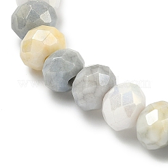 AB Color Faceted Rondelle Glass Beaded Stretch Bracelets for Women&nbsp;BJEW-PH01820-08