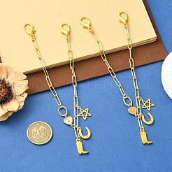 2Pcs Brass Boot Strap Chains&nbsp;HJEW-SW00449
