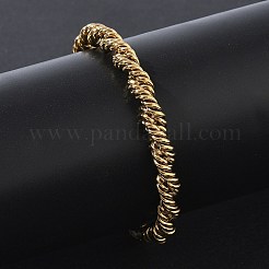 6MM 304 Stainless Steel Round Rope Chain Bracelets&nbsp;SA-CBA2696-25G