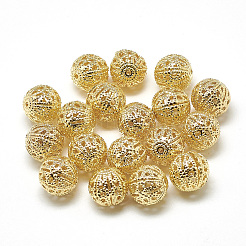 Brass Filigree Beads&nbsp;KK-T032-183G