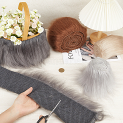 4Pcs 4 Colors Fashion Faux Fur Trimming&nbsp;DIY-GF0010-40