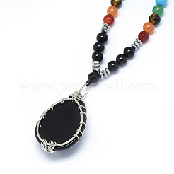 Yoga Chakra Jewelry&nbsp;NJEW-P241-B01