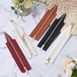 5Pcs 5 Colors PU Leather Handbag Zipper&nbsp;PURS-CY0001-03