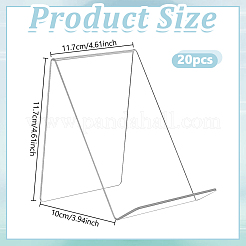 20Pcs Transparent Acrylic Book Photo Frame Holder&nbsp;AJEW-WA0003-16