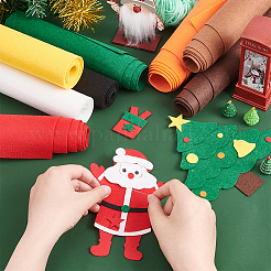 8 Rolls 8 Colors Polyester Felt Fabric&nbsp;DIY-BC0010-04B
