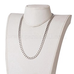 Tarnish Resistant Men's 304 Stainless Steel Cuban Chains Bracelets and Necklaces Jewelry Sets&nbsp;SJEW-JS01159