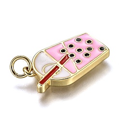 Brass Enamel Pendants&nbsp;X-KK-B026-16G