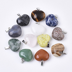 Natural Mixed Stone Pendants&nbsp;G-R461-29-B