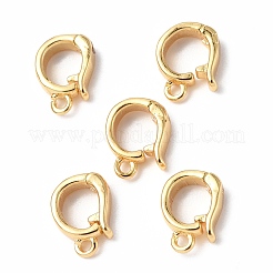 Brass Fold Over Clasps&nbsp;KK-P223-25G