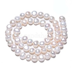 Natural Cultured Freshwater Pearl Beads Strands&nbsp;LS-PEAR-N014-07C