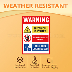 10 Sheets PVC Self-Adhesive Identification Cable Label Pasters&nbsp;STIC-WH0027-052