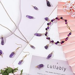 30Pcs Raw Rough Natural Amethyst Pendants&nbsp;FIND-FH0004-86