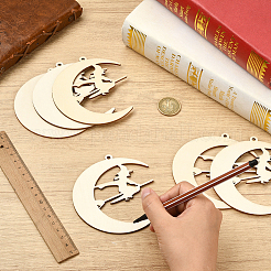 Unfinished Blank MDF Pendants Set for Painting Arts&nbsp;WOOD-WH20008-13K