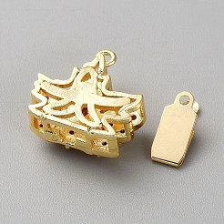 Golden Plated Brass Box Clasps&nbsp;KK-CJC0001-39G-03