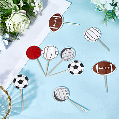 60Pcs 5 Styles Paper Cake Toppers&nbsp;AJEW-SC0003-85