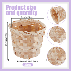 Mini Bamboo Basket&nbsp;AJEW-GO0004-29B