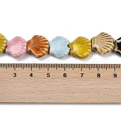 Glazed Porcelain Beads Strands&nbsp;X-PORC-Q002-01A-11