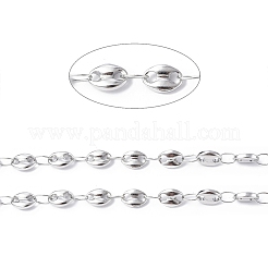 Tarnish Resistant 304 Stainless Steel Coffee Bean Link Chains&nbsp;CHS-E010-01P