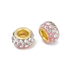 Alloy Rhinestone Clay Pave Beads&nbsp;ALRI-D300-04G