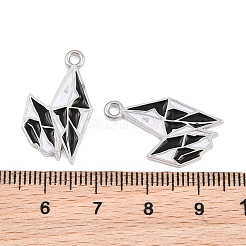 Alloy with Black Enamel Pendants&nbsp;AL-CBA2919-02P-03