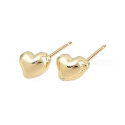 Brass Stud Earrings&nbsp;EJEW-P346-01E-G