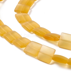 Transparent Frosted Glass Beads Strands&nbsp;FGLA-S001-M01