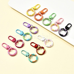 12Pcs Alloy Spring Gate Ring&nbsp;HJEW-YW00095
