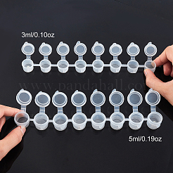 Plastic Paint Pots Strips&nbsp;CON-PH0001-84