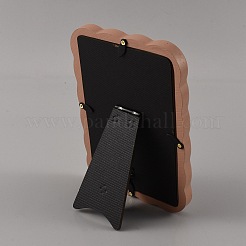 Resin Wavy Edge Photo Frame Stand for Tabletop Display&nbsp;RE-JOYA7E4-01B