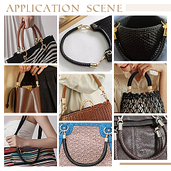 Braided Round Imitation Leather Bag Handles&nbsp;FIND-WH0139-955B