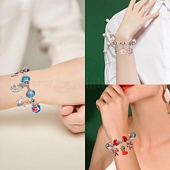 Brass European Style Bracelets Jewelry Making&nbsp;KK-SC0001-12P