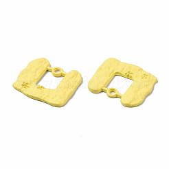 Spray Painted Alloy Pendants&nbsp;PALLOY-Q434-011E-NR