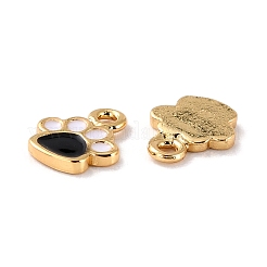 Brass Enamel Pendants&nbsp;KK-P207-010G-RS