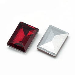 Pointed Back Glass Rhinestone Cabochons&nbsp;RGLA-T031-6x8mm-05