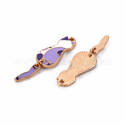 Eco-Friendly Alloy Enamel Pendants&nbsp;ENAM-T011-84B-NR