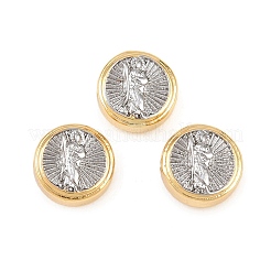 Two Tone Brass Beads&nbsp;KK-C162-088A-GP