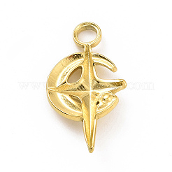 Ion Plating(IP) 304 Stainless Steel Pendant Rhinestone Settings&nbsp;STAS-C003-01G