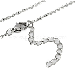 Brass Clear Cubic Zirconia Pendant Cable Chain Necklaces&nbsp;NJEW-D088-04B