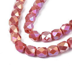 Electroplate Glass Beads Strands&nbsp;EGLA-N002-13-A16