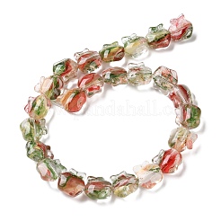 Inner Flower Handmade Lampwork Beads Strands&nbsp;LA-CBA3F7A-01C
