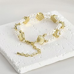 Cross Brass Micro Pave Cubic Zirconia Chain Extender&nbsp;KK-Z084-05G