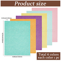 6Pcs PU Leather Fabric&nbsp;DIY-WH20055-073A